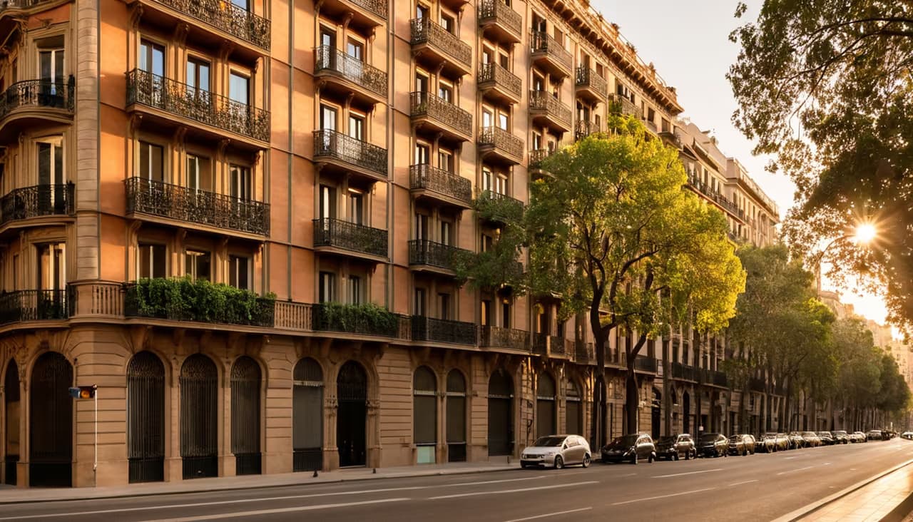 Barrio de Eixample en Barcelona