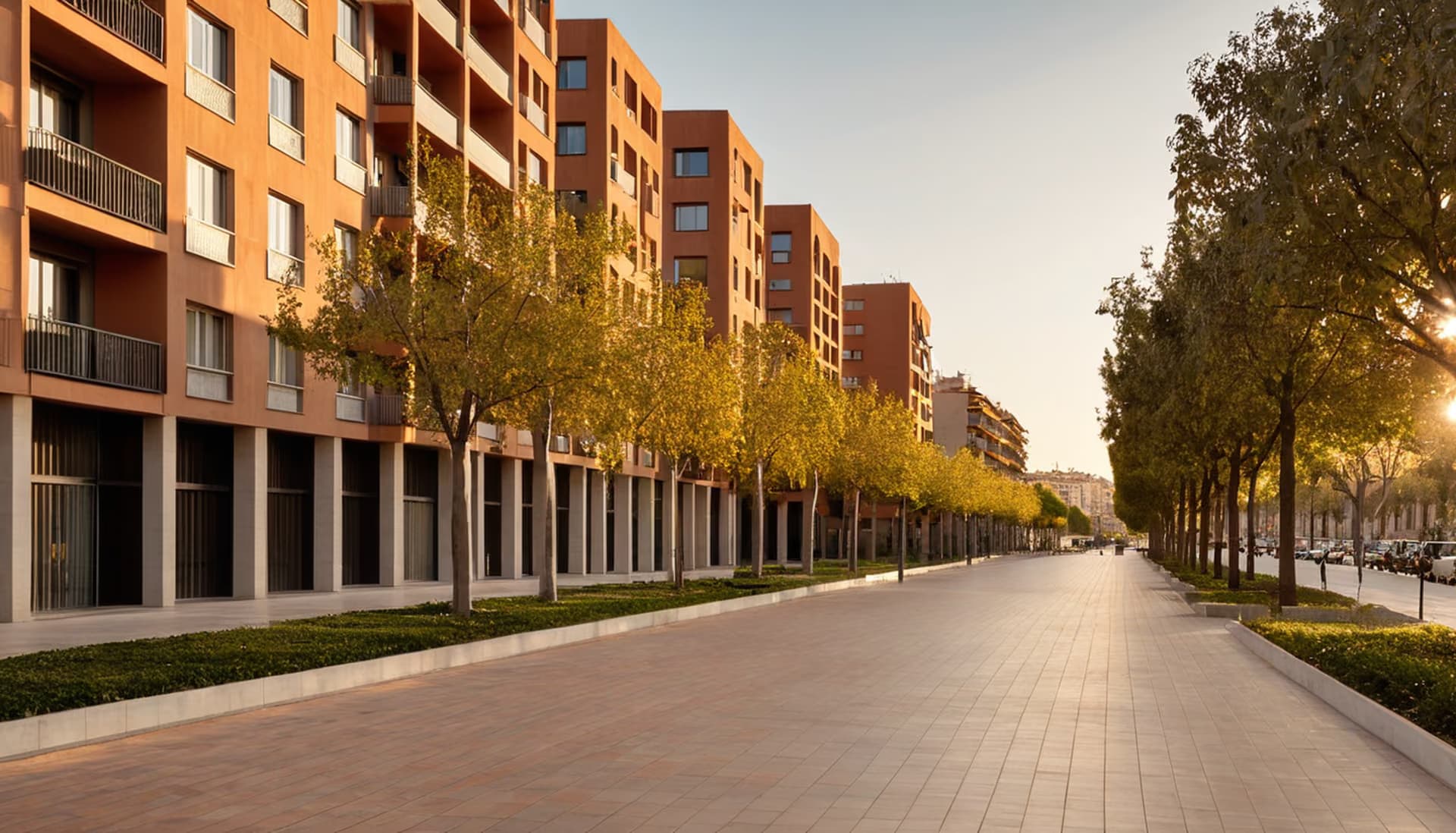 Barrio de Les Corts en Barcelona
